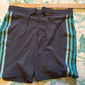 Old Navy, gray with Turquoise stripe, medium